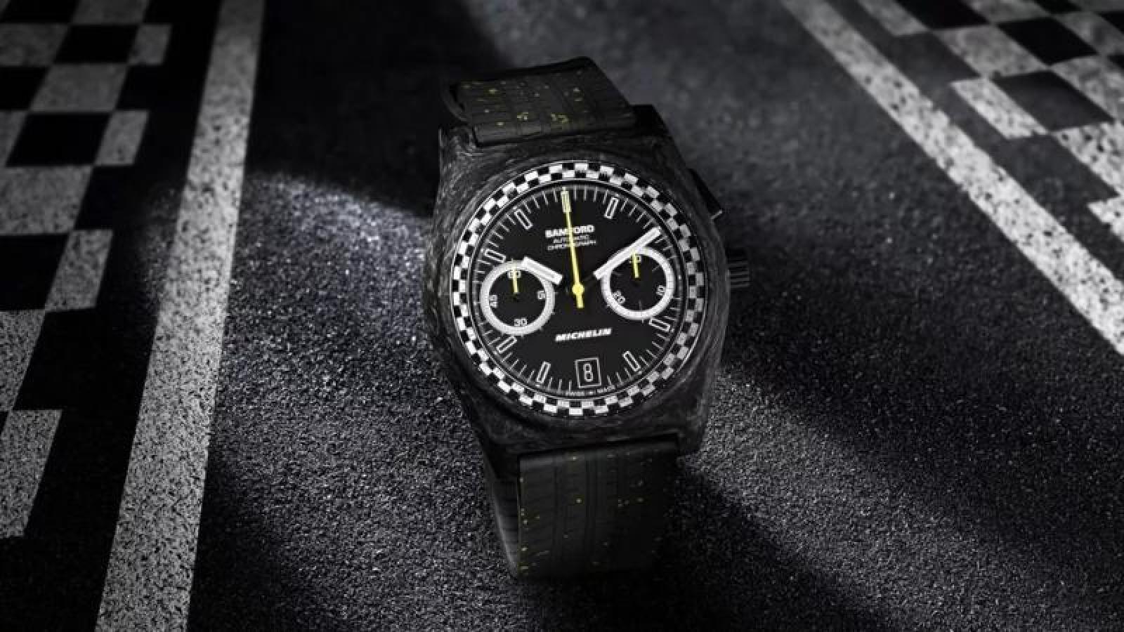 Relógio limitado a 133 unidades tem pulseira de pneus reciclados e pode ser seu por R$ 16 mil