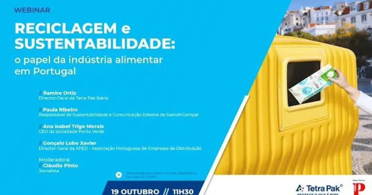 Reciclagem e sustentabilidade em debate no próximo dia 19 de Outubro