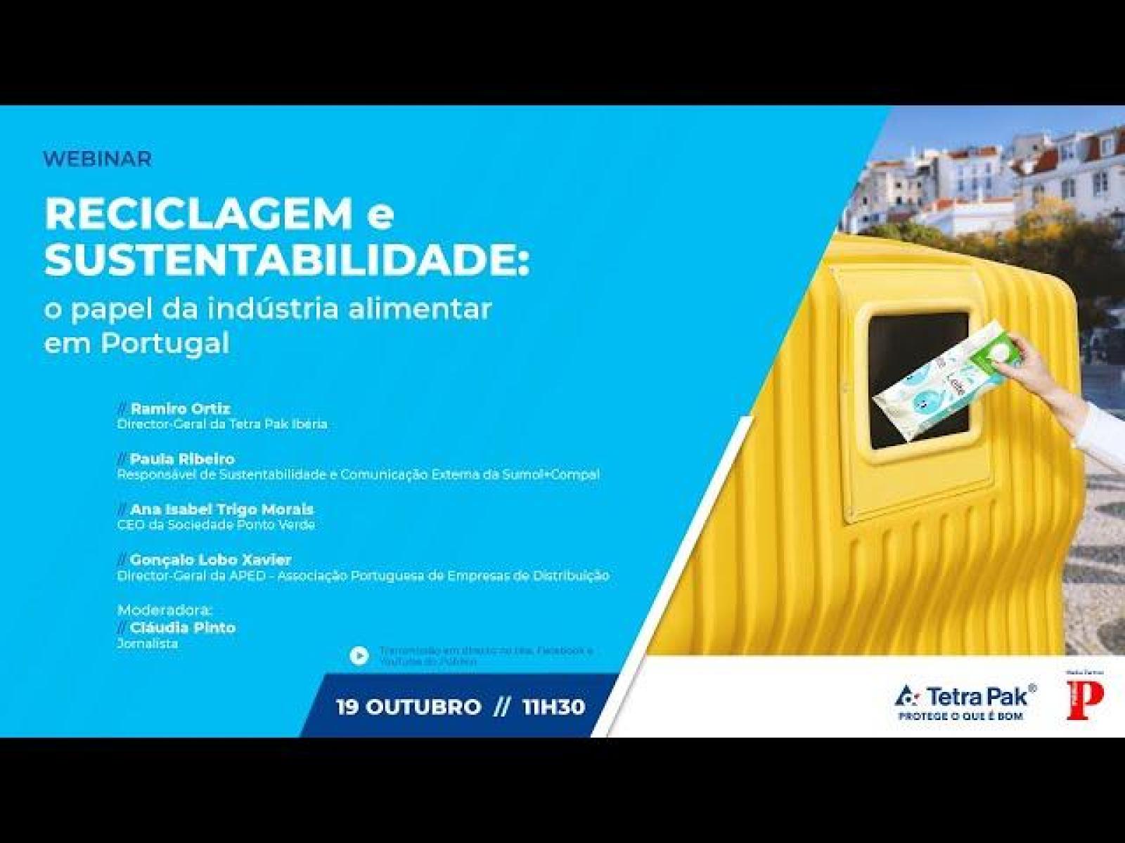 Reciclagem e sustentabilidade em debate no próximo dia 19 de Outubro