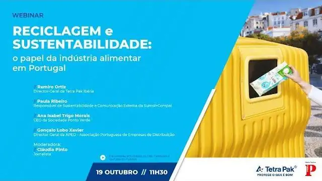 Reciclagem e sustentabilidade em debate no próximo dia 19 de Outubro