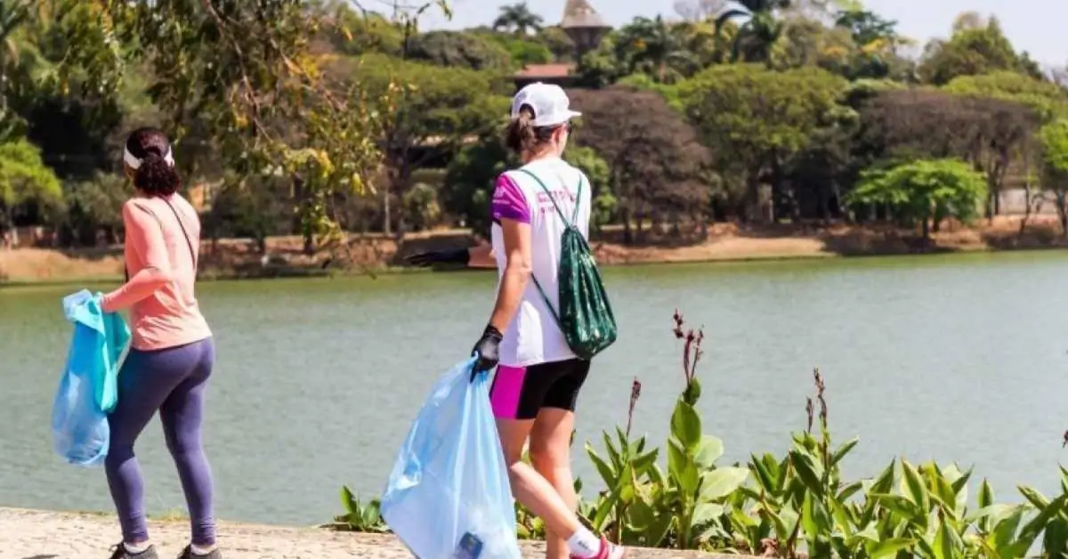Ação sustentável recolhe lixo na Pampulha e encaminha para a reciclagem
