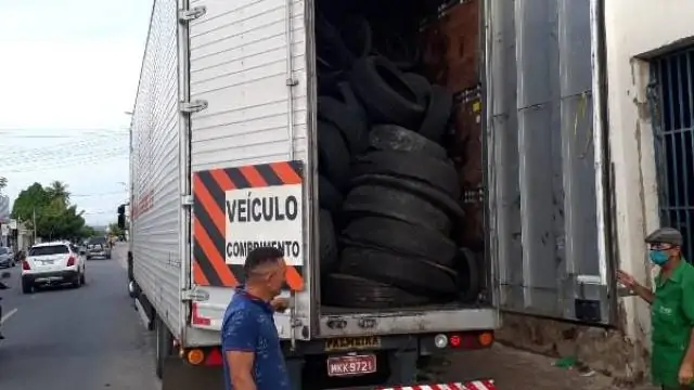 Amaju destina 60 toneladas de pneus para reciclagem