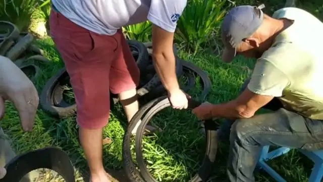 Aprenda a fazer cerca ecológica com pneus: ‘merece um prêmio’