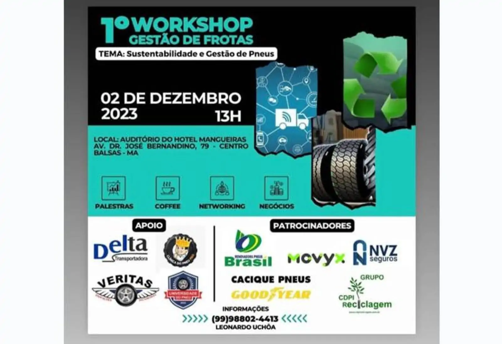 Associado à Abrerpi faz palestra em workshop sobre gestão de frotas