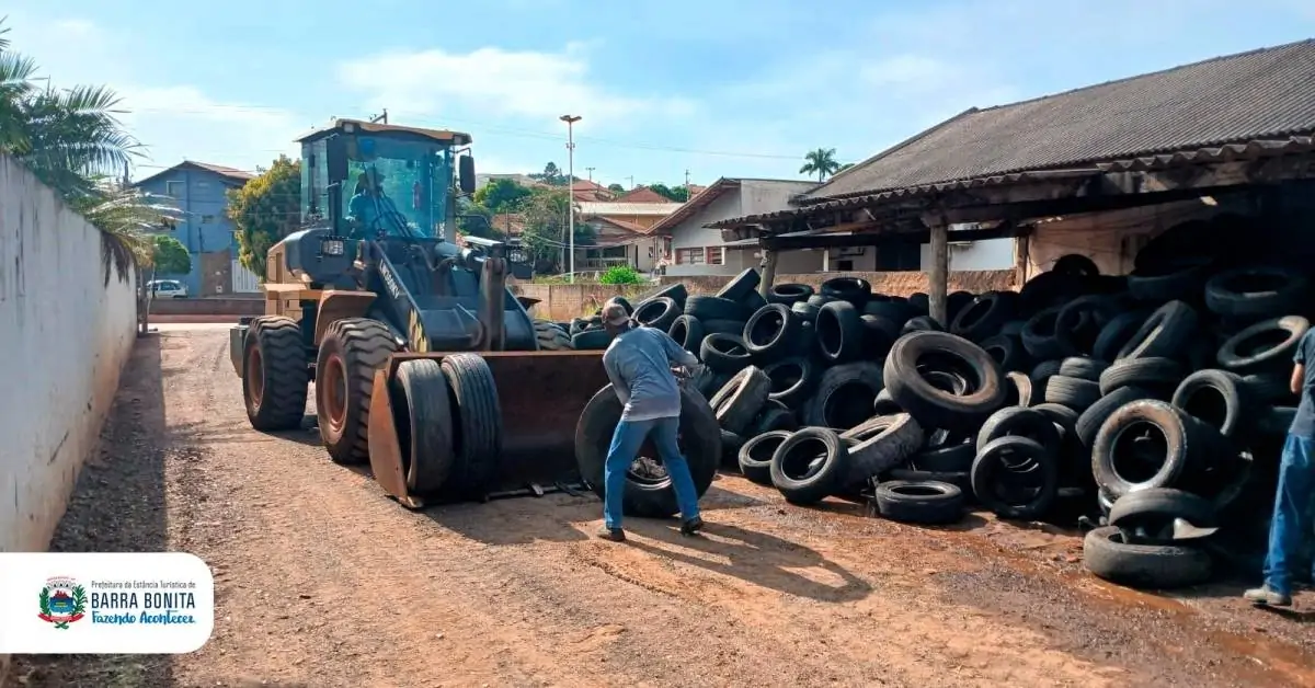 BARRA BONITA CUIDA DO MEIO AMBIENTE: 8 MIL PNEUS RECICLADOS SOMENTE NESTE ANO