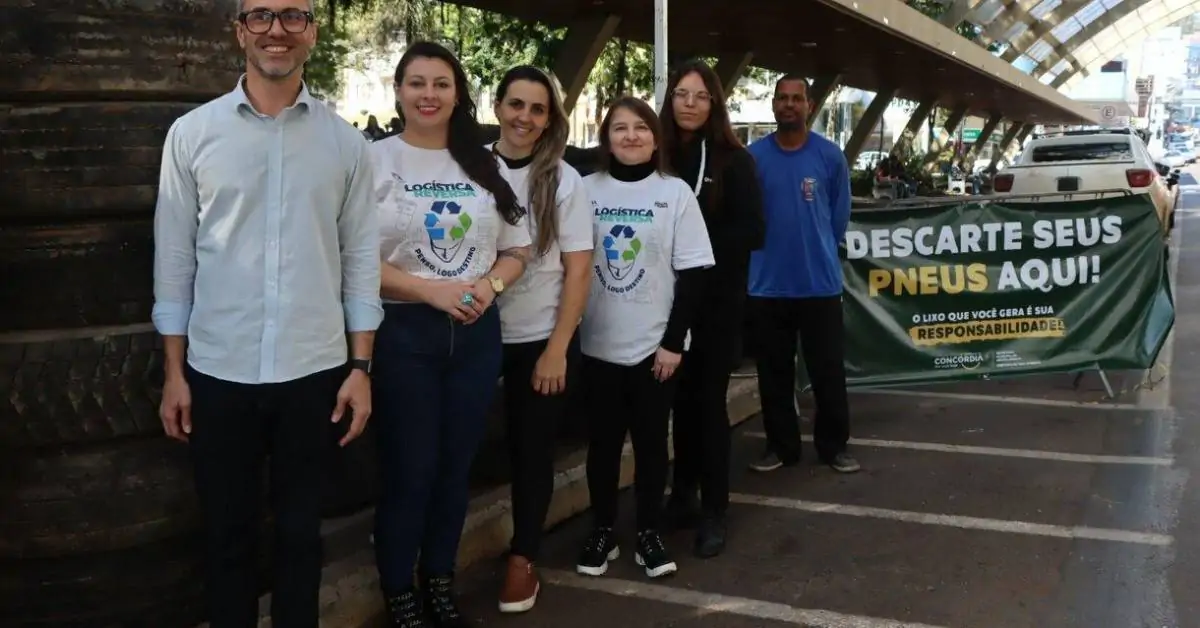 ​Campanha coleta 402 pneus usados em ação de logística reversa