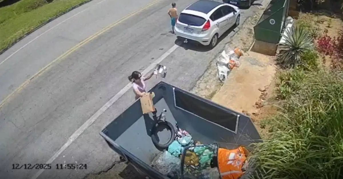 Casos de descarte irregular de pneus e entulho são registrados em Pedro do Rio, distrito de Petrópolis