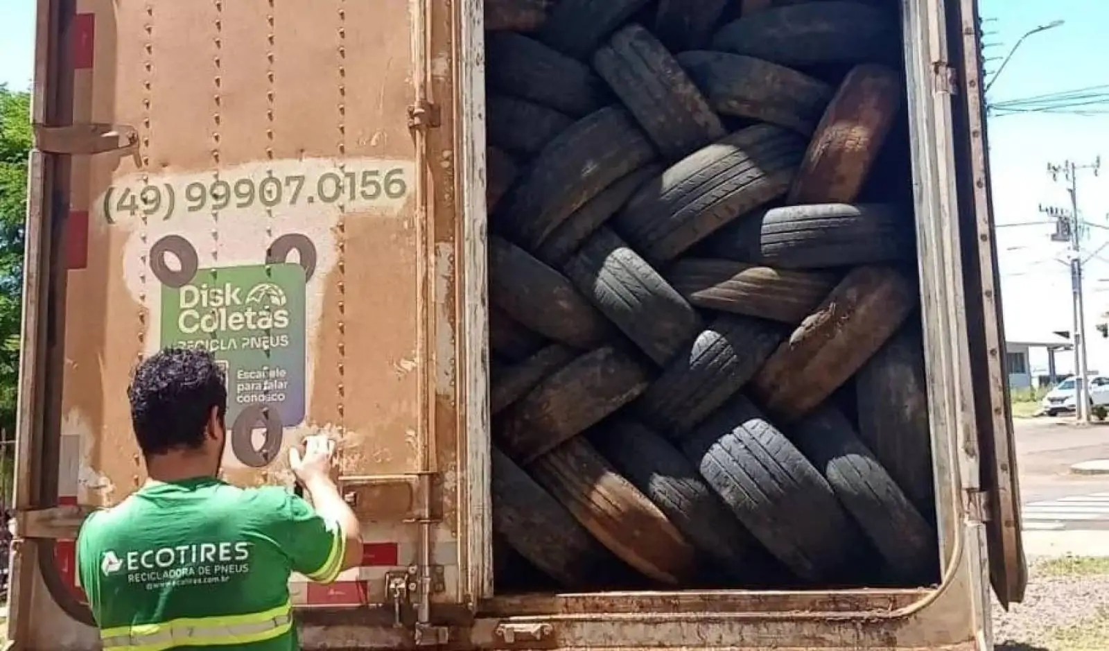 Cerca de 200 pneus são encaminhados para reciclagem