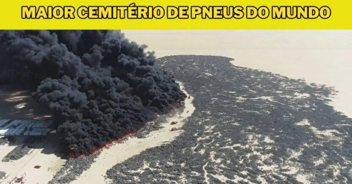 Como o maior cemitério de pneus do mundo desapareceu do mapa