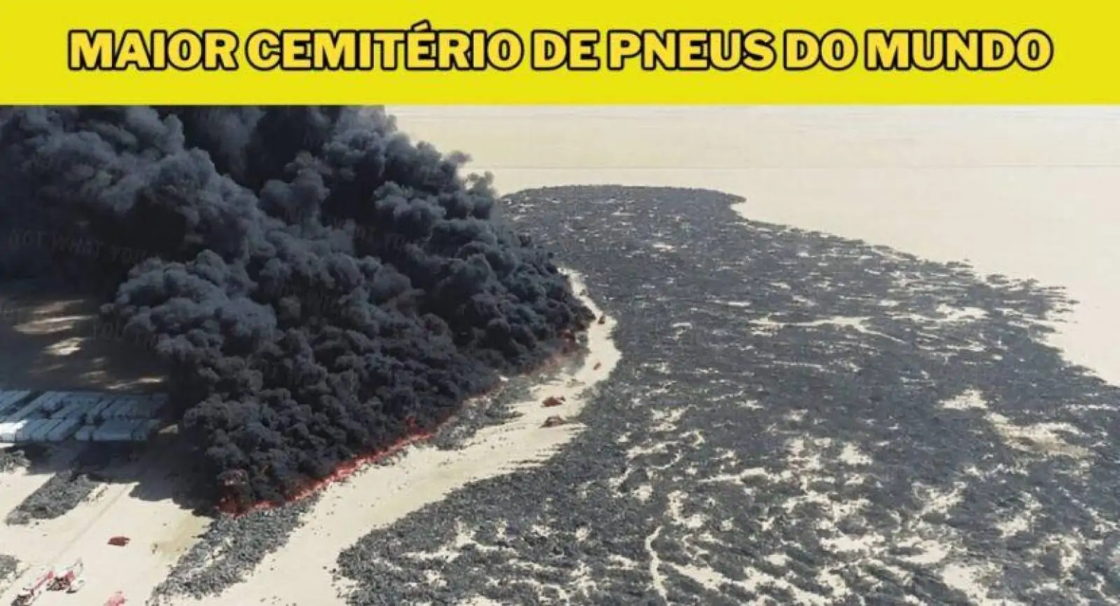 Como o maior cemitério de pneus do mundo desapareceu do mapa