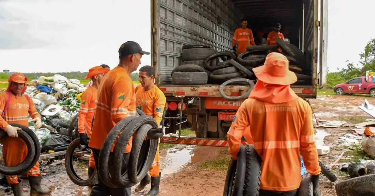 Cruzeiro do Sul firma parceria para destinar pneus inutilizados para reciclagem no Mato Grosso