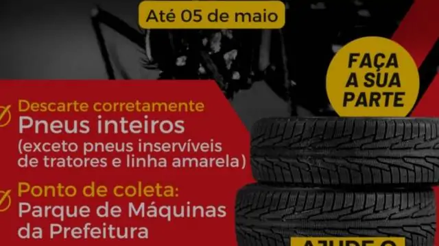 Descanso adere a campanha de recolhimento de pneus