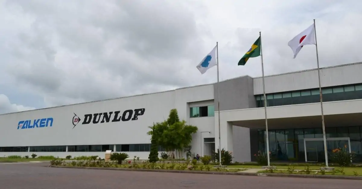 Dunlop pavimenta estrada para chegar a 30 mil pneus por dia