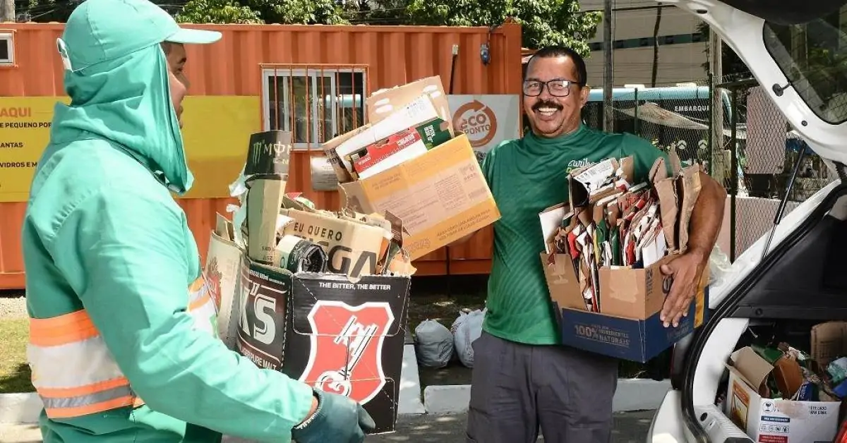 Ecopontos são locais ideais para descarte adequado de recicláveis em Fortaleza