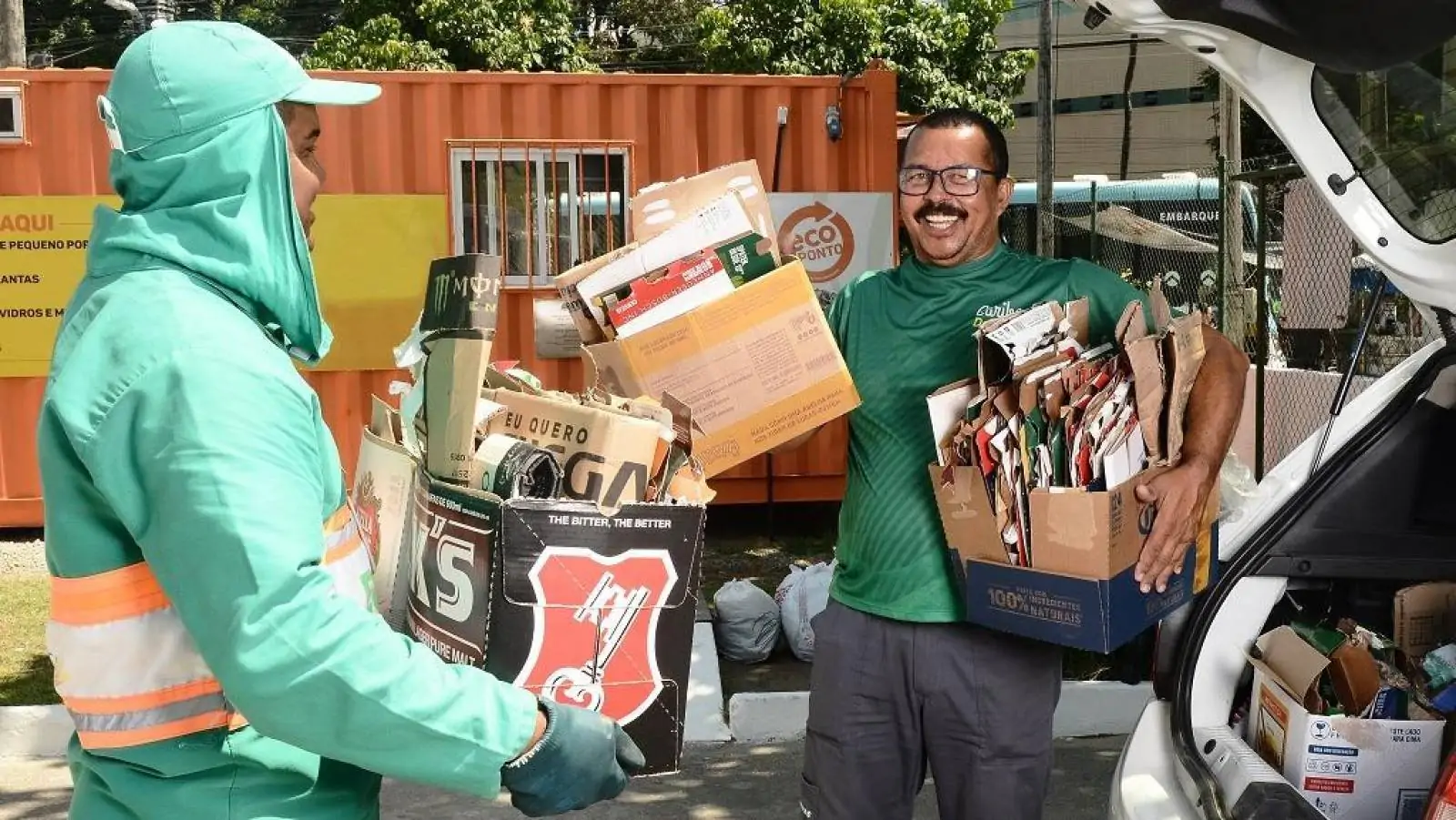 Ecopontos são locais ideais para descarte adequado de recicláveis em Fortaleza