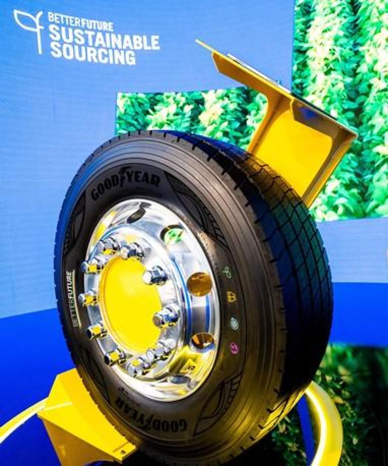 Goodyear testa pneu com 63% de material sustentável