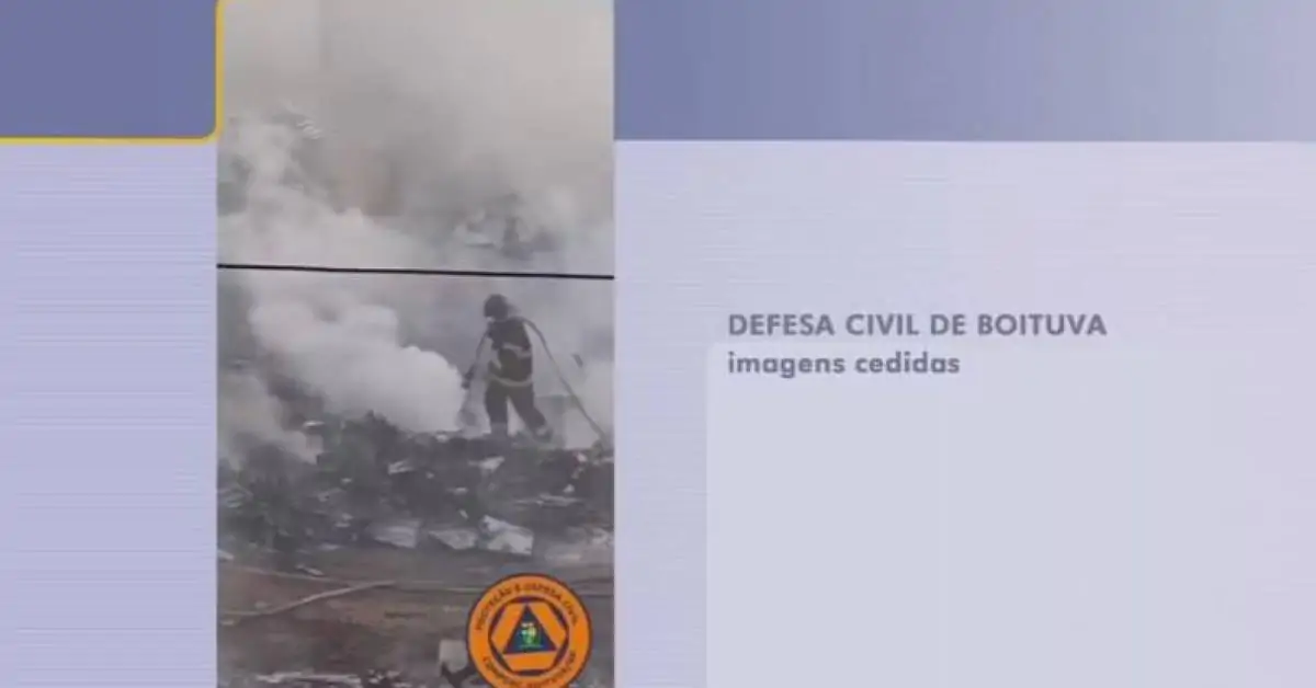 Incêndio atinge empresa de reciclagem e mobiliza bombeiros em Boituva