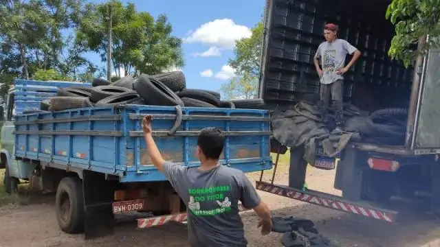 Mais de 70 toneladas de pneus foram recolhidas em quatro meses