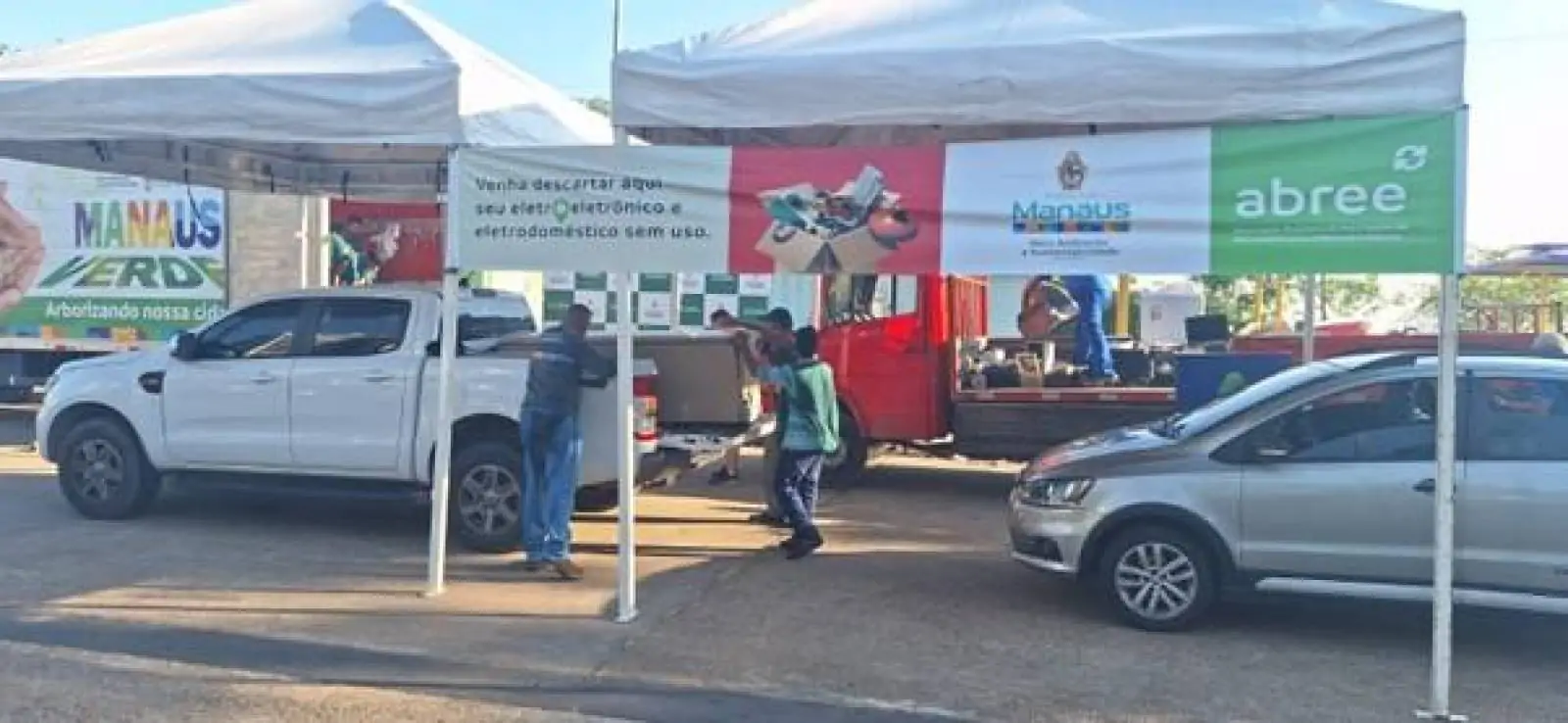 Manaus recebe drive-thru para arrecadação de eletroeletrônicos para reciclagem