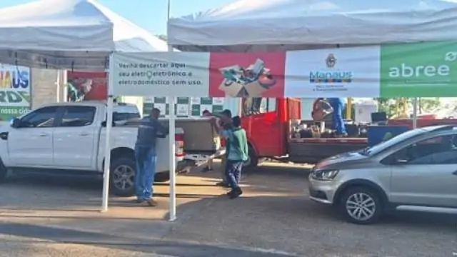Manaus recebe drive-thru para arrecadação de eletroeletrônicos para reciclagem