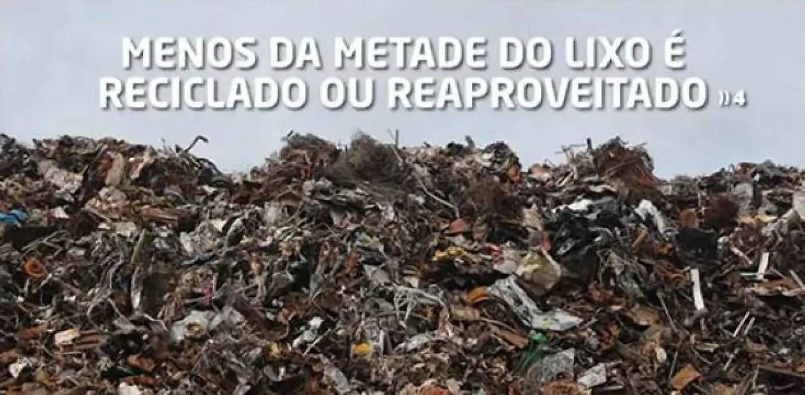 Menos da metade dos resíduos sólidos no Brasil é destinada a reciclagem