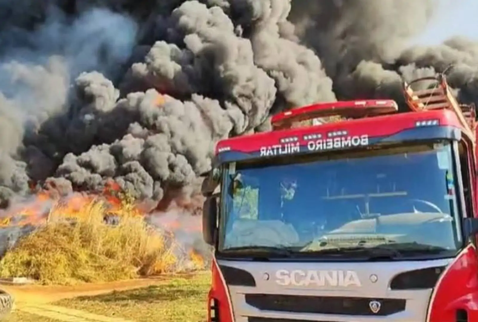 O depósito fica localizado no Distrito Industrial de Luziânia