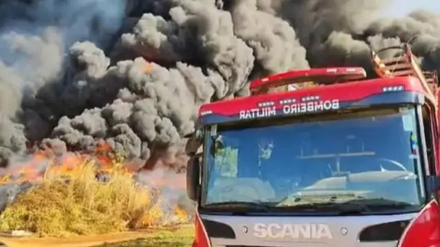O depósito fica localizado no Distrito Industrial de Luziânia