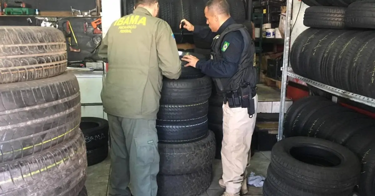 Pneus usados importados ilegalmente
