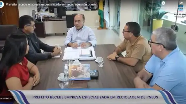 Prefeito de Rio Branco recebe empresa especializada em reciclagem de pneus