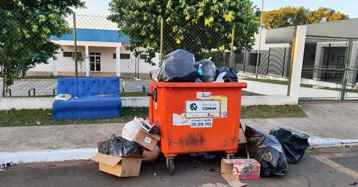 Vereador propõe regras para contêineres de reciclagem e orgânicos nas vias de Santa Bárbara